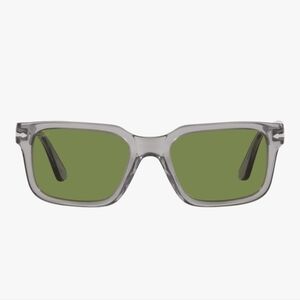Persol PO3272S Rectangular Sunglasses ~ Gray Green